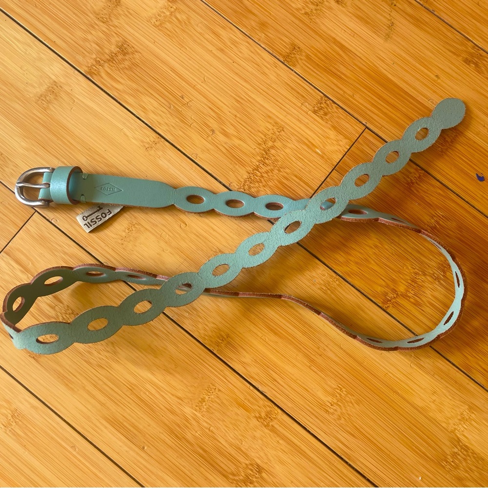 Vintage Fossil leather belt size M
